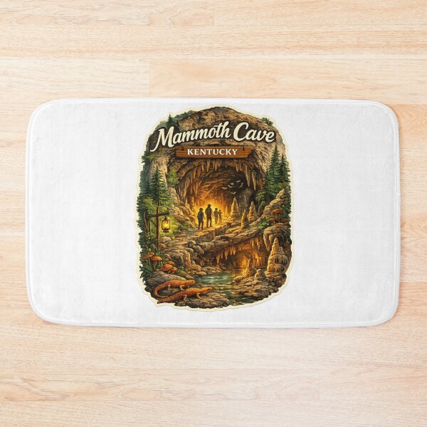 Item preview, Mammoth Cave Kentucky Entrance – Limestone Chambers, Stalactites and Forested Trail designed and sold by Aryabek.
