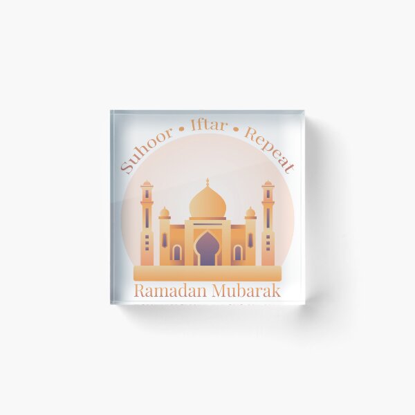 Item preview, Ramadan Mubarak Islamic Design for Muslim Home Decor, Wall Art & Gifts designed and sold by PixelWaveBD.