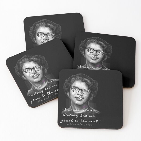Item preview, Claudette Colvin, handpainted portrait designed and sold by AK-Hevonen.