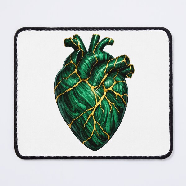 Item preview, Malachite Heart of Gold designed and sold by avinigav.