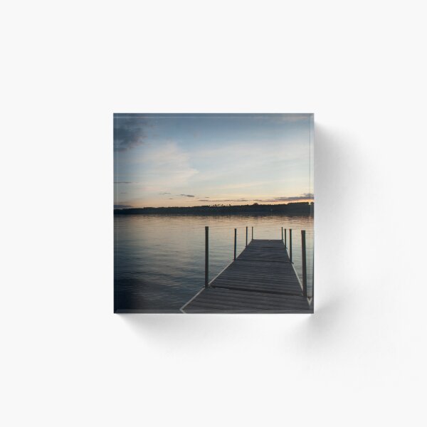 Lake View Acrylic Block