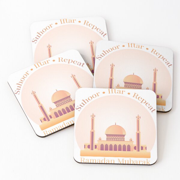 Item preview, Ramadan Mubarak Islamic Calligraphy Wall Art for Muslim Home Decor & Gifts designed and sold by PixelWaveBD.