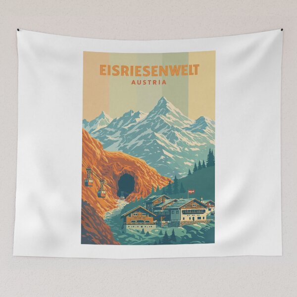 Item preview, Eisriesenwelt Ice Cave – Cable Cars, Alpine Chalets, and Tennen Mountains in Werfen, Austria designed and sold by Aryabek.