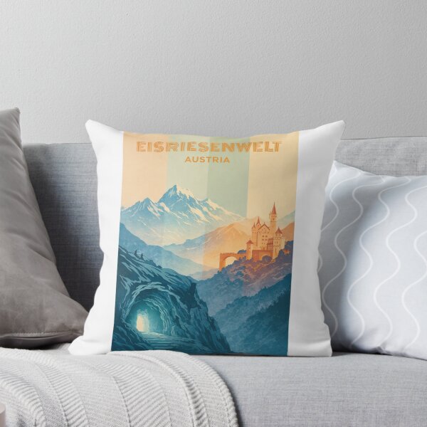 Item preview, Eisriesenwelt Alpine Cave Path – Frozen Entrance, Austrian Mountains, and Werfen Fortress View designed and sold by Aryabek.
