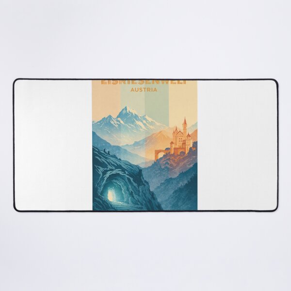 Item preview, Eisriesenwelt Alpine Cave Path – Frozen Entrance, Austrian Mountains, and Werfen Fortress View designed and sold by Aryabek.