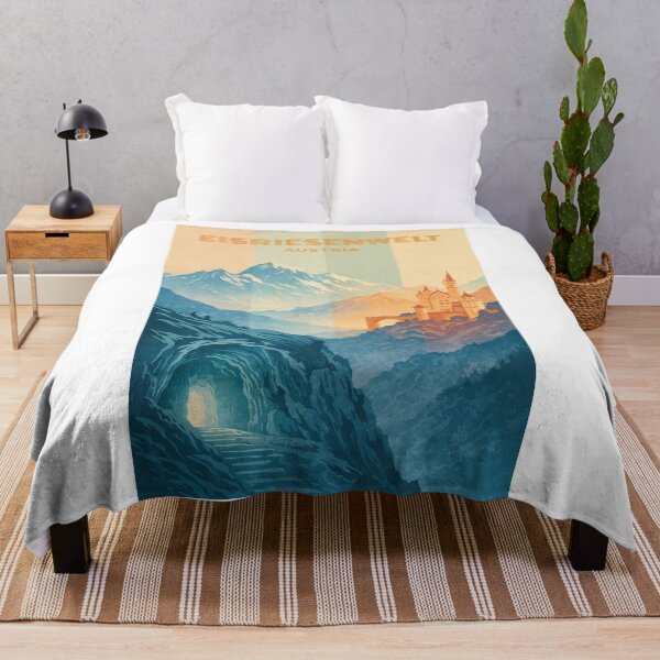 Item preview, Eisriesenwelt Alpine Cave Path – Frozen Entrance, Austrian Mountains, and Werfen Fortress View designed and sold by Aryabek.