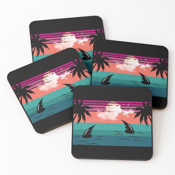 Item preview, Copy of Fin Season Minimalist Shark Retro Ocean Sunset Beach Style Design designed and sold by KapiPrint.
