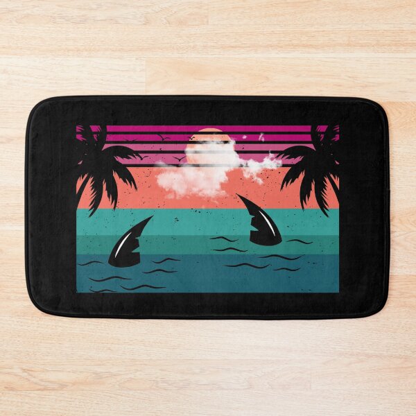 Item preview, Copy of Fin Season Minimalist Shark Retro Ocean Sunset Beach Style Design designed and sold by KapiPrint.