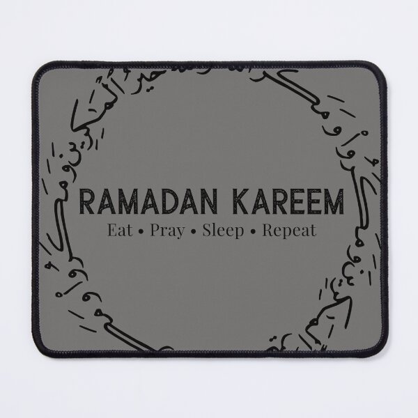 Item preview, Ramadan Kareem Eat Pray Sleep Repeat Islamic Calligraphy Design designed and sold by PixelWaveBD.