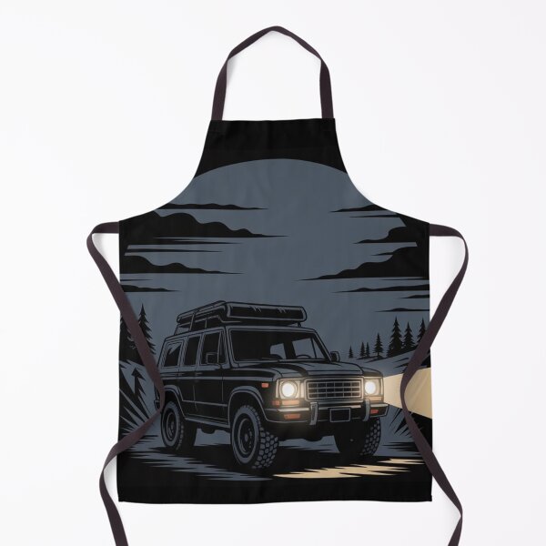 Item preview, Midnight Off-Road Adventure – Dark 4x4 Night Illustration designed and sold by myforestfog.