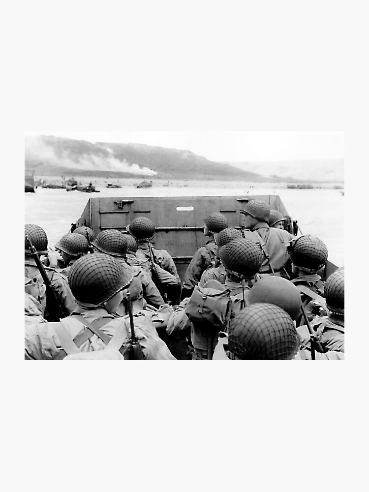 Approaching Omaha Beach Normandy Invasion June 6 1944 Photographic Print