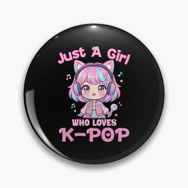 Item preview, Just A Girl Who Loves K-Pop Korean Listening Kpop Lovers Kawaii Girl designed and sold by najaks.