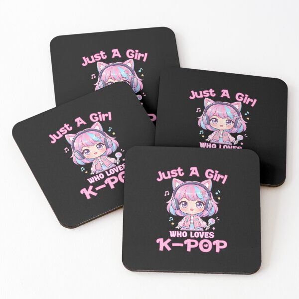 Item preview, Just A Girl Who Loves K-Pop Korean Listening Kpop Lovers Kawaii Girl designed and sold by najaks.