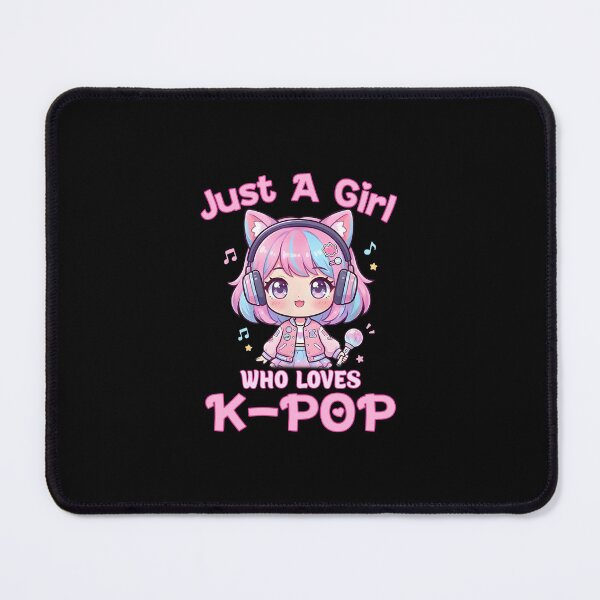 Item preview, Just A Girl Who Loves K-Pop Korean Listening Kpop Lovers Kawaii Girl designed and sold by najaks.