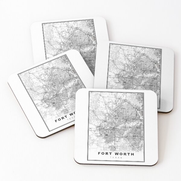 Item preview, Fort Worth Map designed and sold by Tamas Das.