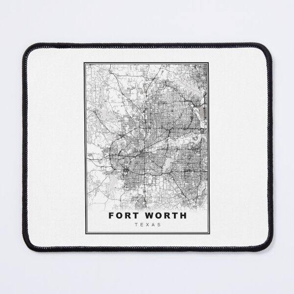Item preview, Fort Worth Map designed and sold by Tamas Das.