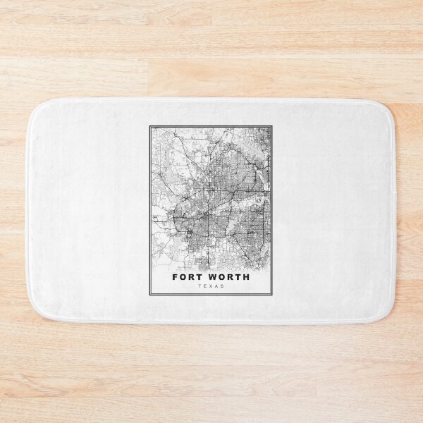 Item preview, Fort Worth Map designed and sold by Tamas Das.