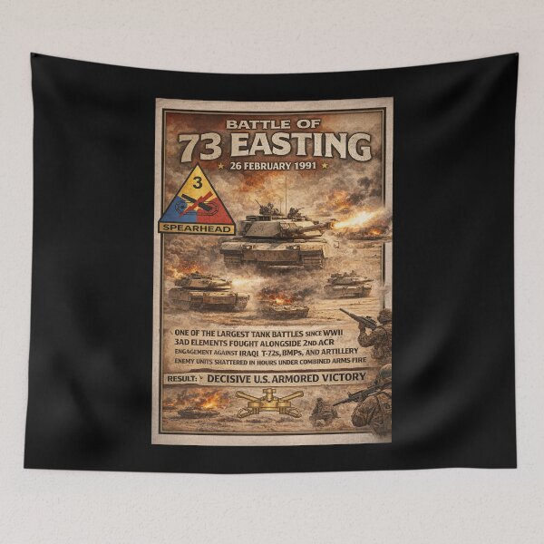 Item preview, Battle of 73 Easting - 3rd Armored Division designed and sold by Military Insignia Products.