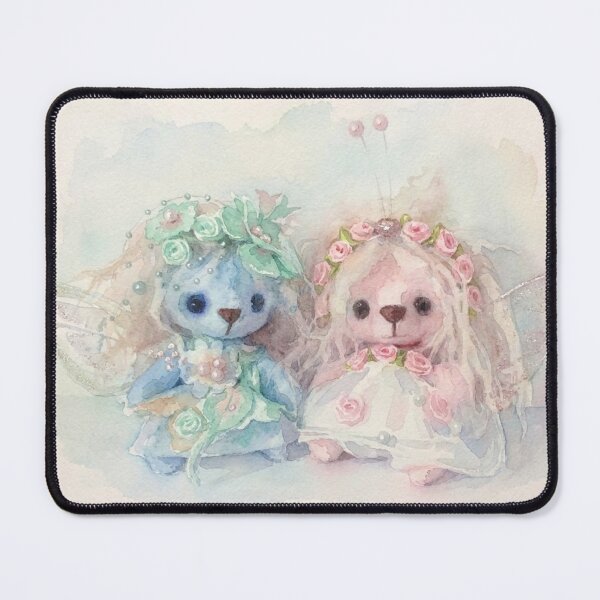 Item preview, Hand made fairy bears from Teddy Bear Orphans - 'Cyan and Rosaline' designed and sold by Teddy Bear Orphans .