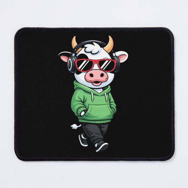 Item preview, Cool Street Walker Cow – Cute Streetwear Cow in Hoodie | Urban Gen Z Cartoon designed and sold by ColorSplash123.