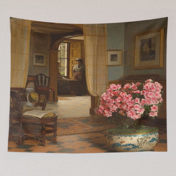 Item preview, Fresh from the Greenhouse by Jessica Hayllar (c.1890) // Public Domain designed and sold by Vernissage-dart.
