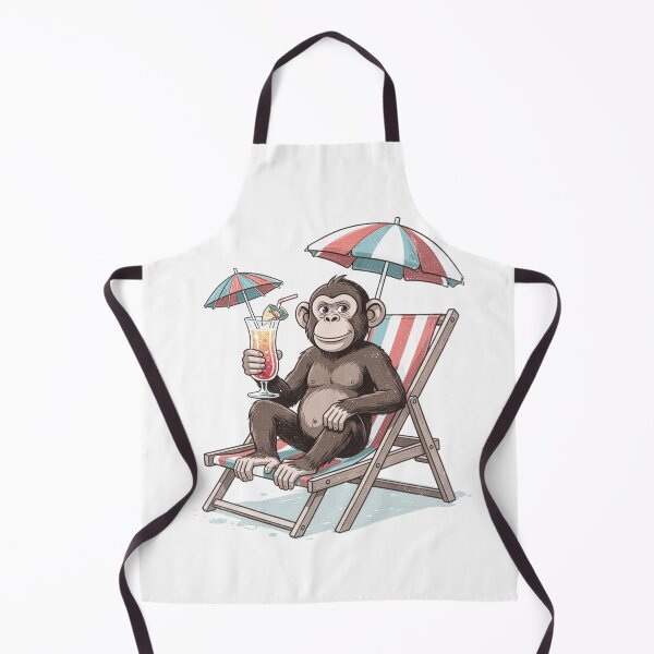 Item preview, Monkey Drink — Chill Vacation Monkey Illustration designed and sold by WearContext.