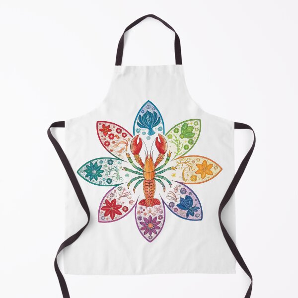 Item preview, Rainbow Lobster Sea Flower | Colorful Crustacean & Cephalopod Art designed and sold by Fabrifrank.
