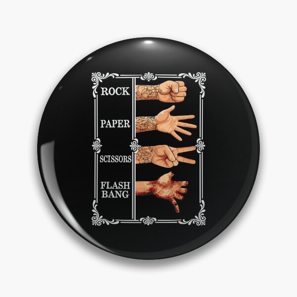 Item preview, Rock Paper Scissors Flashbang Gamer Meme Vintage designed and sold by najaks.