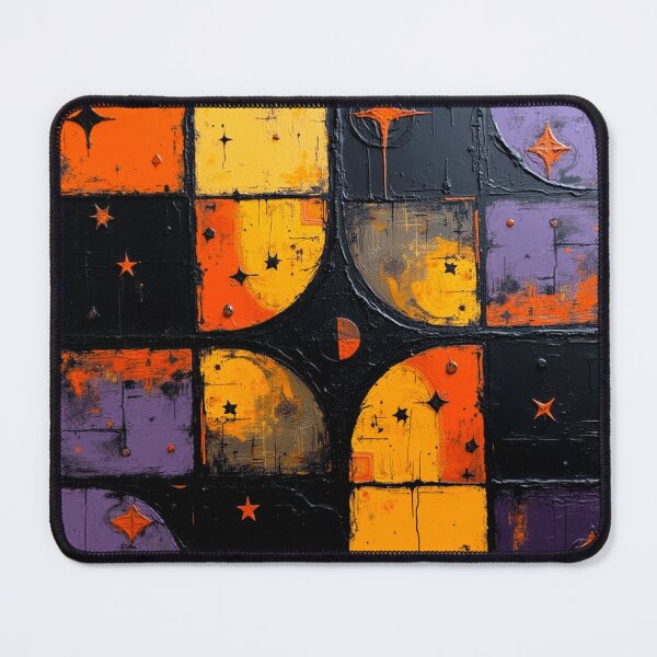 Item preview, galactic mosaic space themed colorful geometric abstract design designed and sold by SmashingDeals.