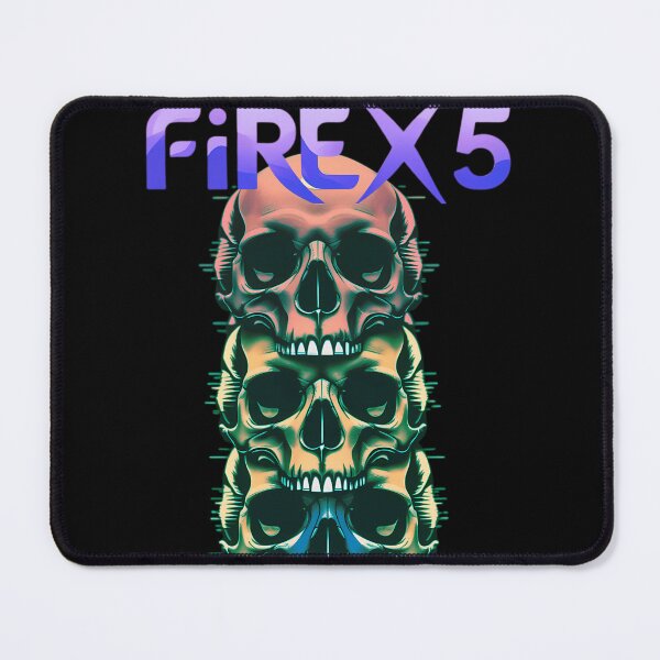 Item preview, Fire X 5 Band Stacked Skulls Rock Band Music Concert designed and sold by braveHertz.