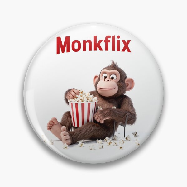 Item preview, Monkflix — Funny Monkey Streaming Parody Design designed and sold by WearContext.