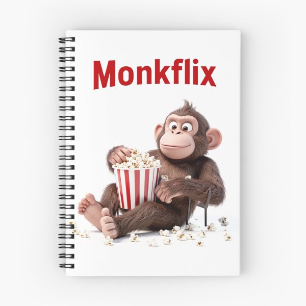Item preview, Monkflix — Funny Monkey Streaming Parody Design designed and sold by WearContext.