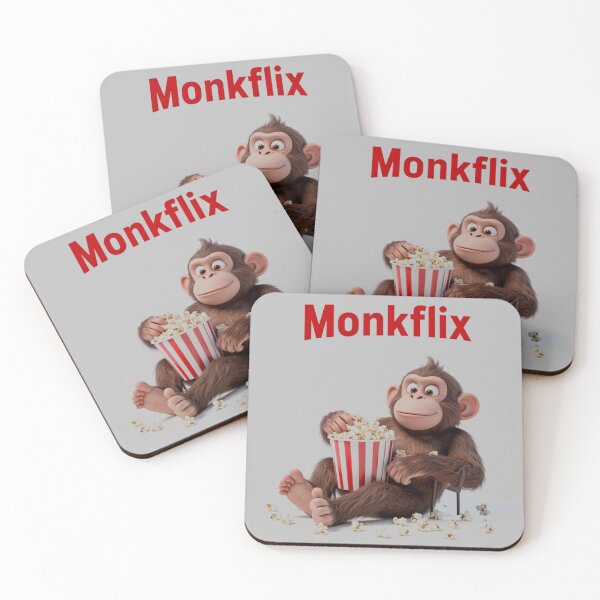 Item preview, Monkflix — Funny Monkey Streaming Parody Design designed and sold by WearContext.