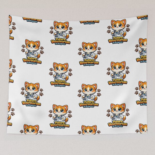 Item preview, Future Veterinarian in Progress – Cute Cat Vet Student Design designed and sold by Bettybee00.