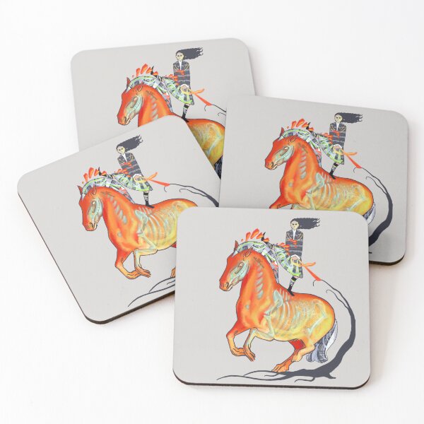 Item preview, Fire Horse 2026, hand drawn picture designed and sold by AK-Hevonen.