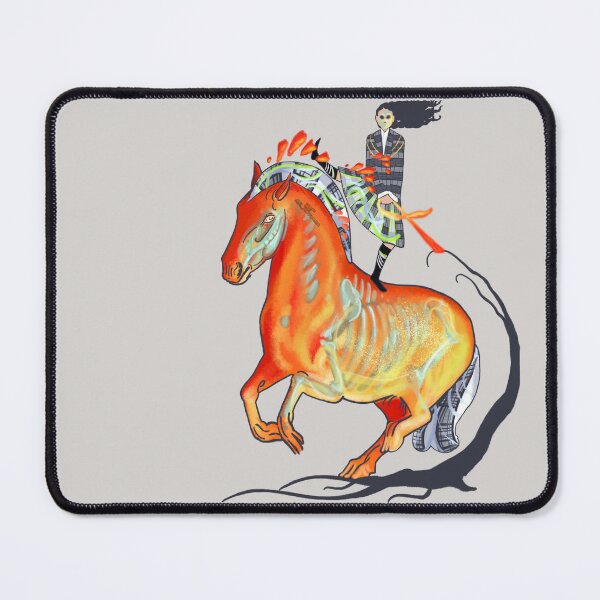 Item preview, Fire Horse 2026, hand drawn picture designed and sold by AK-Hevonen.