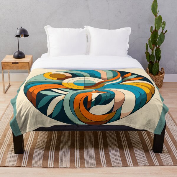 Item preview, Geometric Fox in Abstract Botanical Circle designed and sold by InkSmithery.