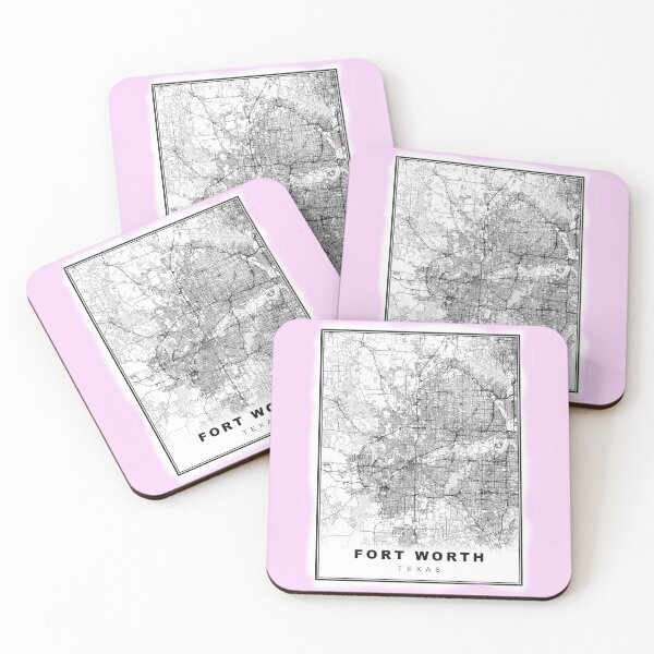 Item preview, Minimalist Fort Worth Map designed and sold by Tamas Das.