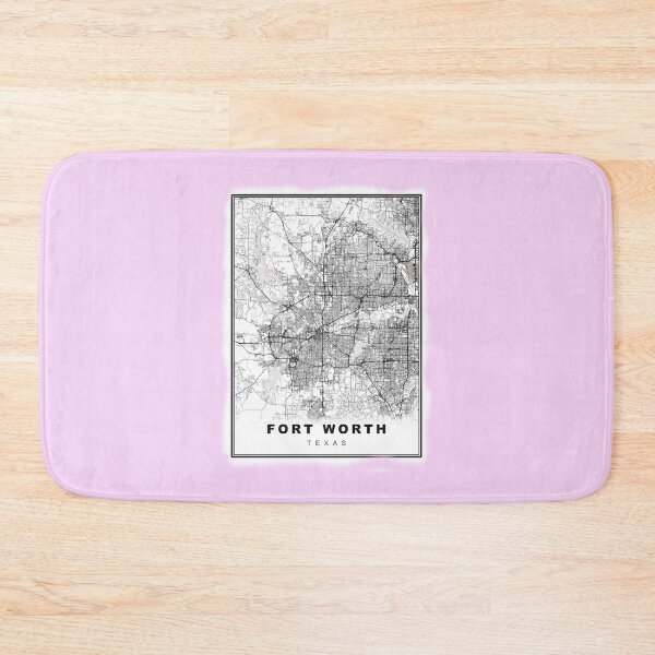 Item preview, Minimalist Fort Worth Map designed and sold by Tamas Das.