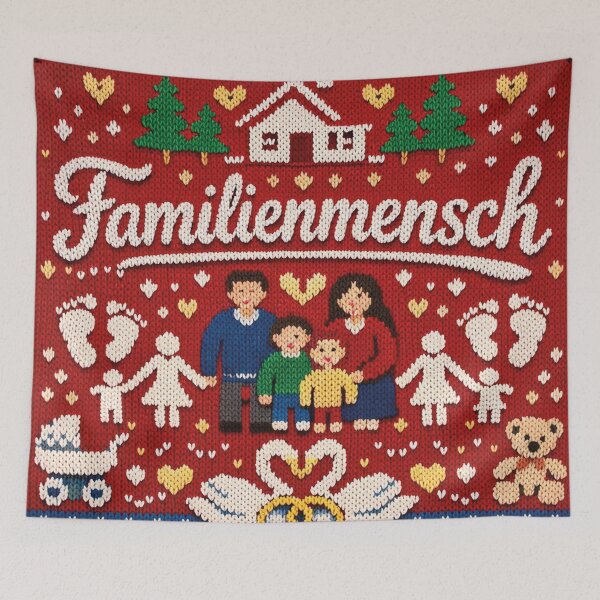 Item preview, Family person, knitting design, love, security designed and sold by Mauswohn.