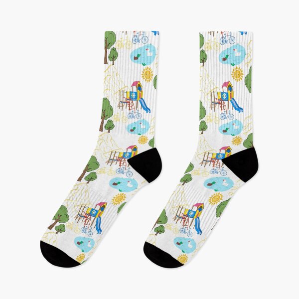 Item preview, Colorful Playground Nature Scene Cute Outdoor Design designed and sold by tarzbol.