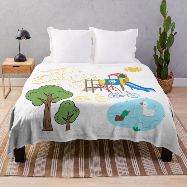 Item preview, Colorful Playground Nature Scene Cute Outdoor Design designed and sold by tarzbol.