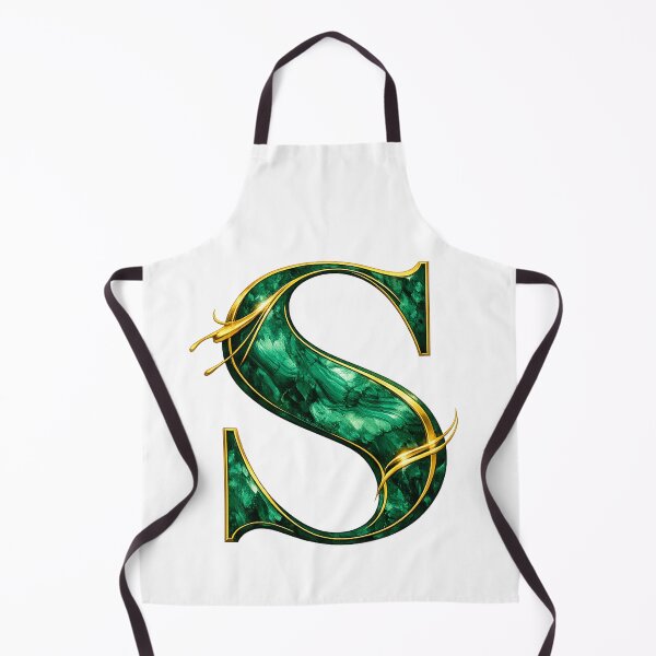 Item preview, Emerald Malachite Letter S with Gold Accents designed and sold by avinigav.