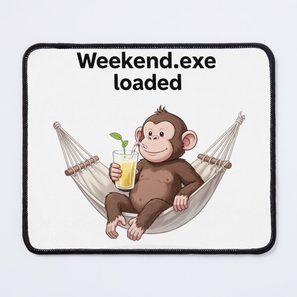 Item preview, Weekend.exe Loaded — Chill Monkey Hammock Design designed and sold by WearContext.