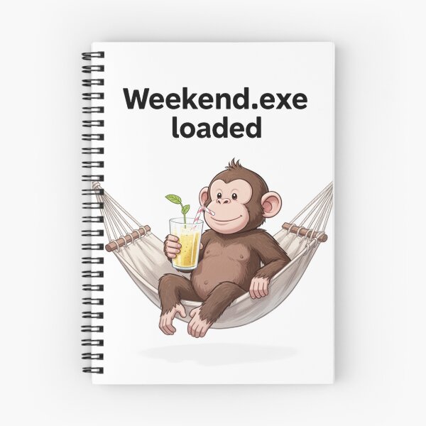 Item preview, Weekend.exe Loaded — Chill Monkey Hammock Design designed and sold by WearContext.