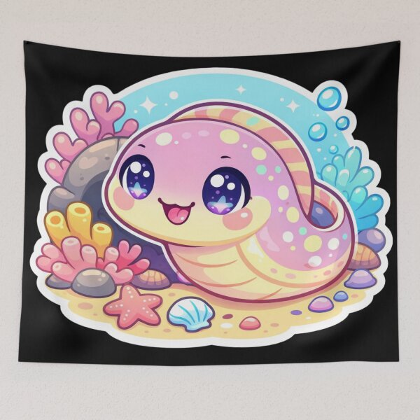 Item preview, Kawaii Moray Eel - marine life designed and sold by DamioPolArt.