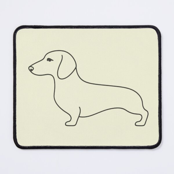 Item preview, Minimalist Dachshund Line Art - Wiener Dog Gift Magnet & Sticker designed and sold by tineldesign.
