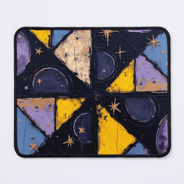 Item preview, cosmic quilt colorful space themed geometric abstract design designed and sold by SmashingDeals.