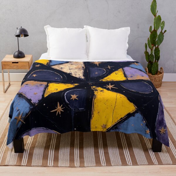 Item preview, cosmic quilt colorful space themed geometric abstract design designed and sold by SmashingDeals.