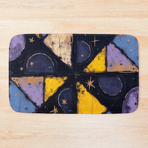 Item preview, cosmic quilt colorful space themed geometric abstract design designed and sold by SmashingDeals.